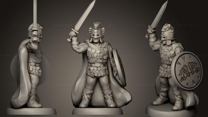 Figurines heroes, monsters and demons (The High King, STKM_0527) 3D models for cnc